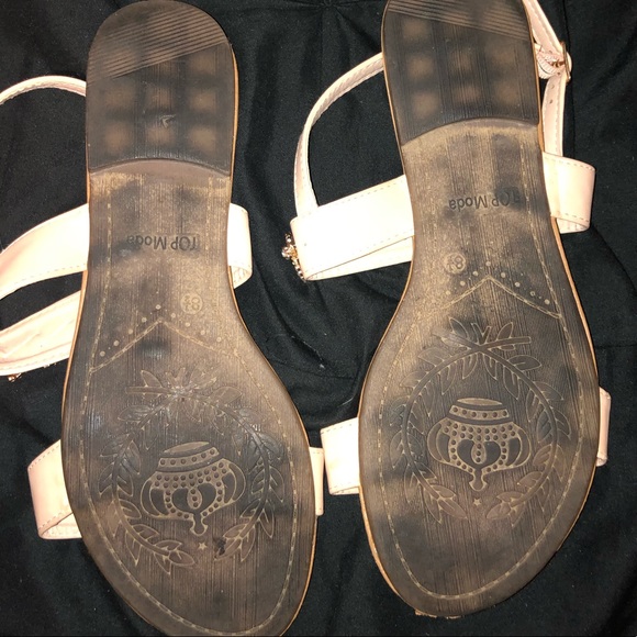 Sparkly Nude Sandals ✨ - Picture 6 of 6